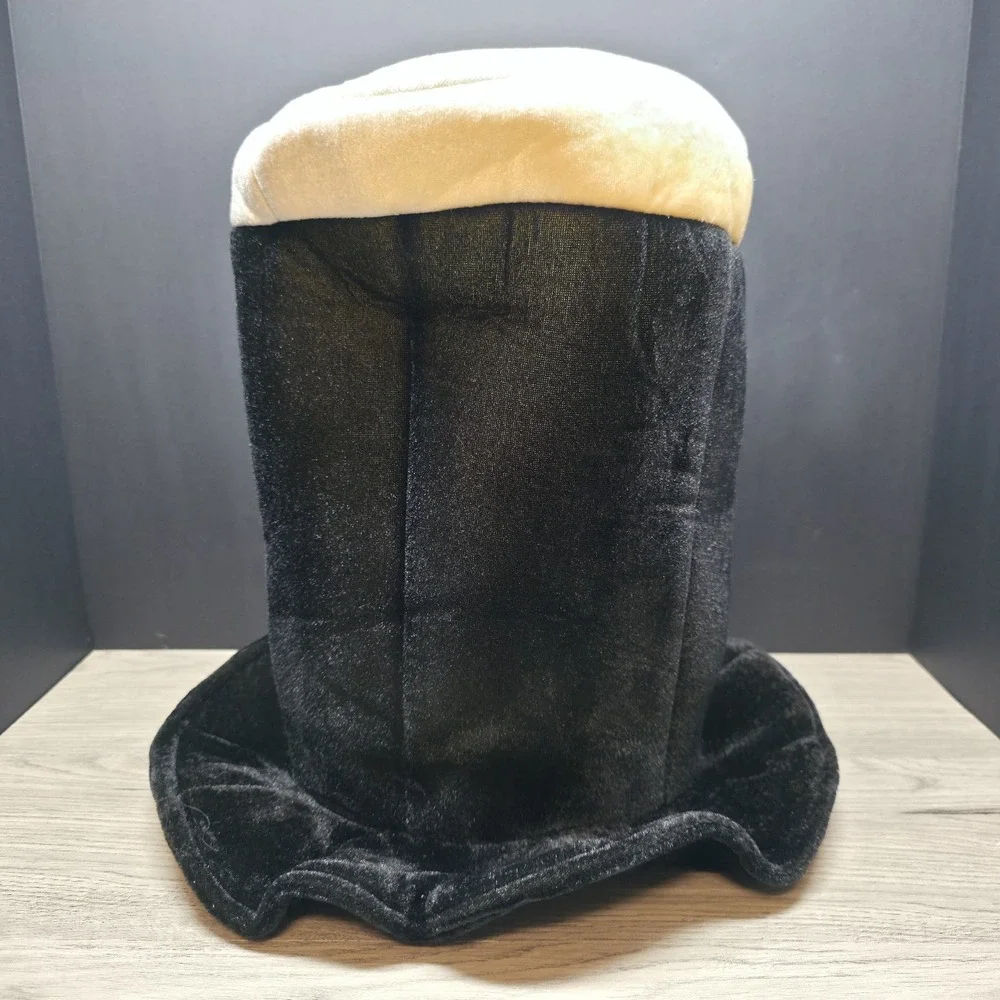 Vintage Guinness Beer Party Hat - Black White Festive Hat Top Hat